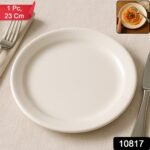 Plastic Round Dinner / Serving Plate – 23 cm (1 Pc) - Image 2