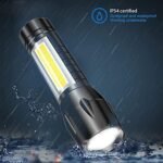 Mini Search Rechargeable LED Long Range Flashlight Emergency Light Torch - Image 10