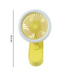 Portable Rechargeable Mini Table Fan with LED Light (1 Pc) - Image 6