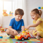 Funwoods Friction-Powered Cartoon Racing Car Toy - (1 Pc) - Image 5