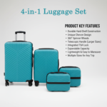 4-in-1 Luggage Set – Durable and Stylish Hard Shell Suitcase Set - Image 5