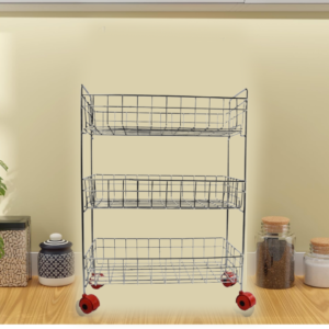 3-Tier Stainless Steel Kitchen Trolley - Image 11