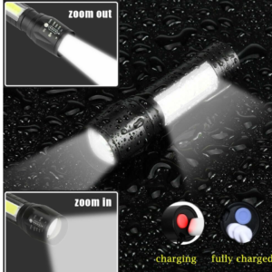 Mini Search Rechargeable LED Long Range Flashlight Emergency Light Torch - Image 2