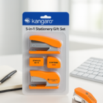 Kangaro 5-in-1 Stationery Gift Set Stapler, Staples, Staple Remover, Tape Dispenser - Image 4