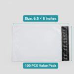 Tamper Proof Courier Bags(6.5X08 PLAIN 180 POD M1) - 100 pcs - Image 4