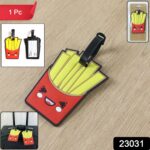 Cute French Fries Design Travel Identification Luggage Bag Tag - Image 2