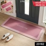 Premium Anti Slip Kitchen Floor Mat Set (2 Pc, 120x38 Cm + 58x38 Cm) - Image 2