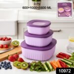 Premium 3 Piece Food Storage Container Set - Image 2