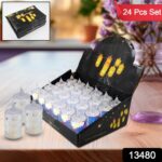 24 Pc Flameless and Smokeless Decorative Melting Candles LED Tea Light, Diwali - Image 2