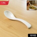 Plastic Soup Spoon – Deep Bowl (1 Pc / White) - Image 2