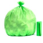 Bio-degradable Eco Friendly Garbage / Trash Bags Rolls (19" x 21") (Green) - Image 6