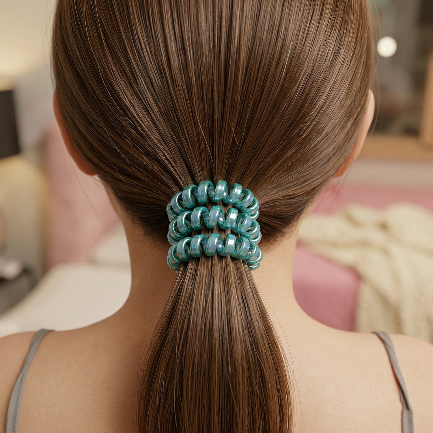 3colorSpiralhairTies-03.jpg Premium Mix Color Telephone Wire Hair Band (1 Pc) - Image 1