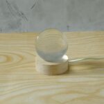 3D Crystal Lakshmi Ball LED Night Lamp with Wooden Base - Image 7