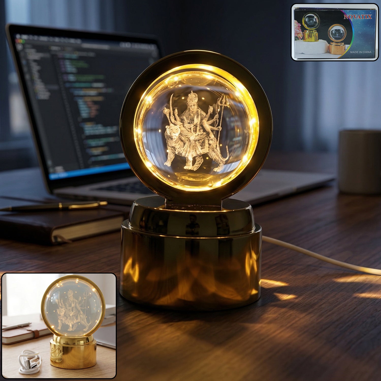 3dcrystallamp-WOKSU-01.jpg 3D Crystal Ball LED Decorative Night Lamp with Goddess Design (1 Pc) - Image 1