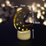 Decorative Moon Shaped Flameless LED Candles (4 Pc) - Image 2