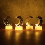 Decorative Moon Shaped Flameless LED Candles (4 Pc) - Image 9