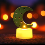 Decorative Moon Shaped Flameless LED Candles (4 Pc) - Image 4