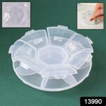 7-Sided Portable Pill Box Medicine Planner Small case - Image 2
