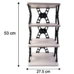 Multipurpose Foldable 4 Layer Storage Rack (1 Pc) - Image 6