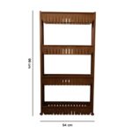 Multipurpose Plastic 4 Layer Storage Rack with Wheels - Image 6