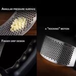 Stainless Steel Garlic Presser  / Crusher (Multicolor) - Image 6