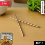Premium Stainless Steel Reusable Chopsticks (2 Pc) - Image 2