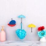 Multipurpose Umbrella Key Hat Holder Wall Hanging Hook Multicolor - Image 3