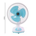 12V DC Table Fan with Adjustable Speed Control and High Speed Airflow (Adapter Not Include) - Image 6