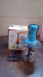 6 Blades Manual Hand-Press Vegetable Chopper (1100 ML / Mix Color) - Image 7