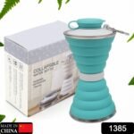 Silicone Collapsible Water Bottle for Camping & Sports (BPA Free, Leak Proof) - Image 2