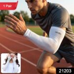Stretchable Sports Arm Sleeve Pair (1 Pair, Mix Color) - Image 2