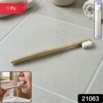 Natural Wooden Handle Tooth Cleaning Brush With Case (1 Pc) - Image 2