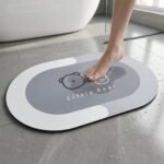 Anti Slip Quick Dry Bathroom Floor Mat (89x59 Cm) - Image 3