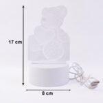 3D Teddy Bear LED Night Lamp – Soft LED Desk Light with Heart Design (1 Pc) - Image 6