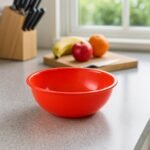 Plastic 6 Inch Red Round Deep Serving Bowl (1 Pc) - Image 6
