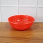 Plastic 6 Inch Red Round Deep Serving Bowl (1 Pc) - Image 8