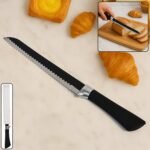 Premium 32 Cm Serrated Bread Knife with Ergonomic Handle, Chhari