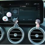 Plastic Cute Couple Car Dashboard Decoration Figurine Set (1 Set) - Image 3
