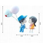 Plastic Cute Couple Car Dashboard Decoration Figurine Set (1 Set) - Image 6