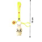 Cute Cartoon Bunny Silicone Keychain with Decorative Strap (1 Pc) - Image 6