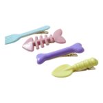 Cute Cartoon Shape Hair Clips (4 Pc) - Image 5