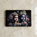 Premium Decorative Radha Krishna Wall Painting Frame 45x30 Cm (1 Pc) - Image 5