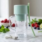 Portable Electric Juicer Mixer Grinder with Handle (1 Pc, 340 ML) - Image 7