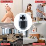 500W Portable Wall Plug Room Heater Compact Electric Space Heater - Image 5