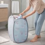 Foldable Mesh Laundry Bag Hamper (1 Pc, 34x34x57 Cm) - Image 3