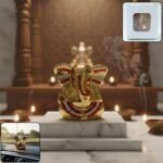 Golden Lord Ganesha Idol Decorative Showpiece (1 PC)