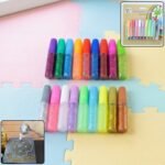 18 Assorted Color Glitter Glue Pens Set for Art & Craft Decoration