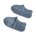 Waterproof Silicone Shoe Cover Grey Color (1 Pair, Medium Size) - Image 4