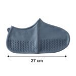 Waterproof Silicone Shoe Cover Grey Color (1 Pair, Medium Size) - Image 6