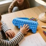 Cartoon Crocodile Shape Pop It Pencil Pouch (1 Pc) - Image 4